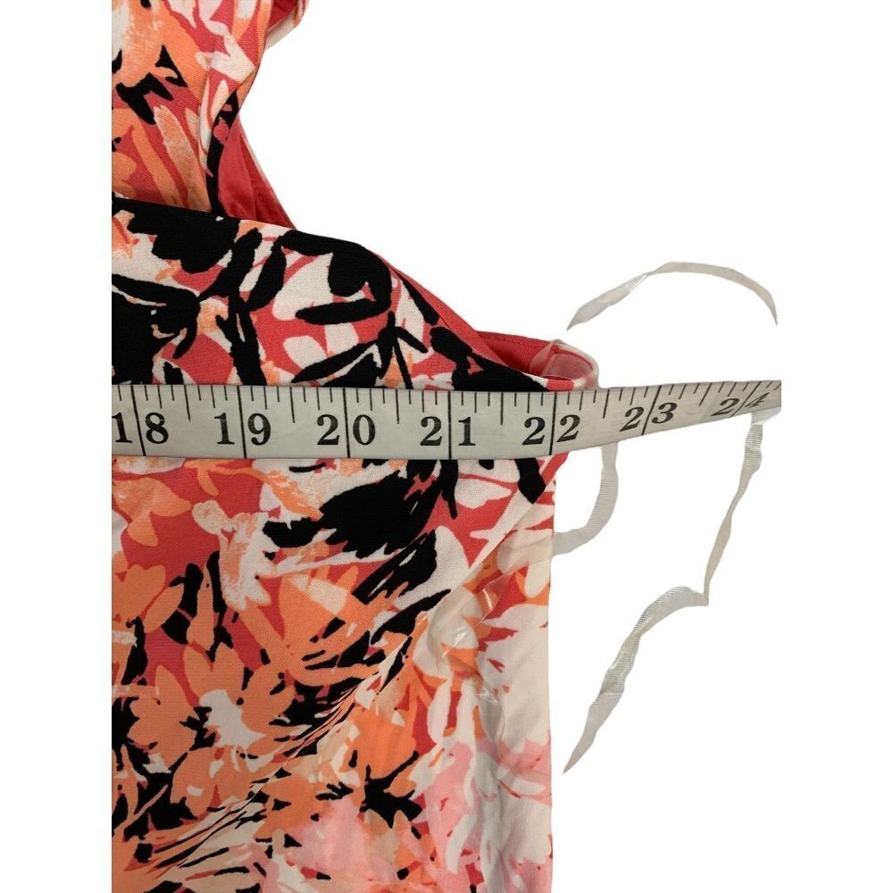 Dressbarn Women's Pink & Black Floral Dress - Picture 5 of 6